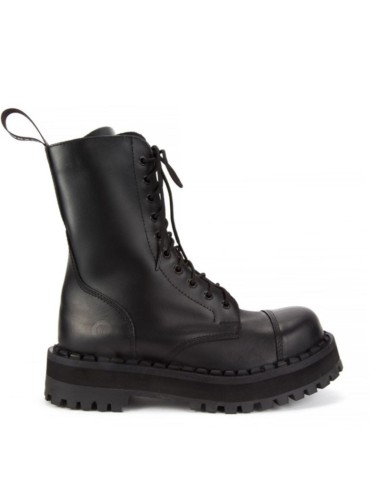 Botas militares negras cuero 353 extra suela