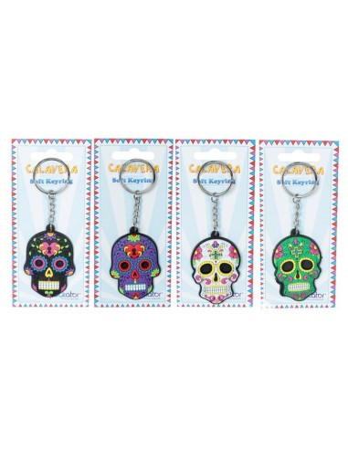 Llavero de PVC Calavera Mexicana