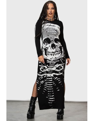 SPINE CHILLING Maxi Dress [Black]