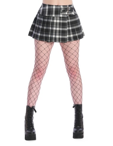 RED / WHITE TARTAN MINI SKIRT