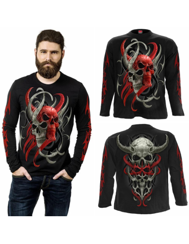 Camiseta manga larga chico SKULL SYNTHESIS