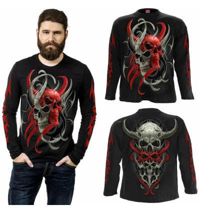 SKULL SYNTHESIS - Longsleeve T-Shirt Black