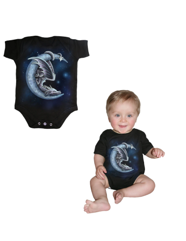 SWEET DREAMS - Baby Sleepsuit Black