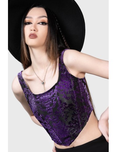 SNARL CORSET TOP [PURPLE]