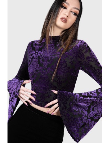 VASSAGO LONG SLEEVE TOP [PURPLE]