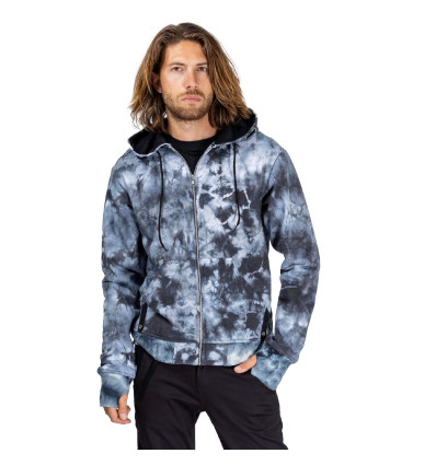 EVEREST HOOD - GREY TIE DYE