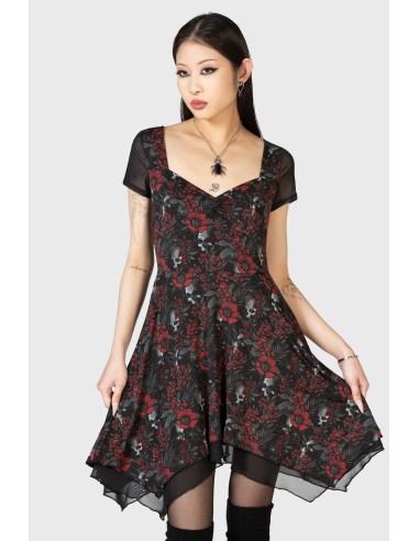 CRIMSON DECAY MINI DRESS