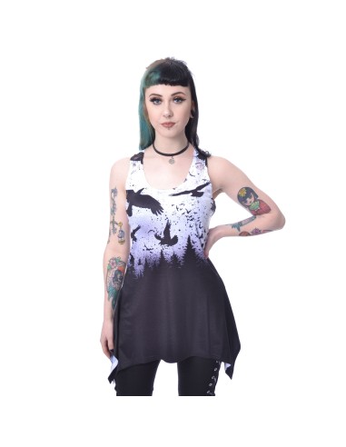 SHADOW LACE PANEL VEST