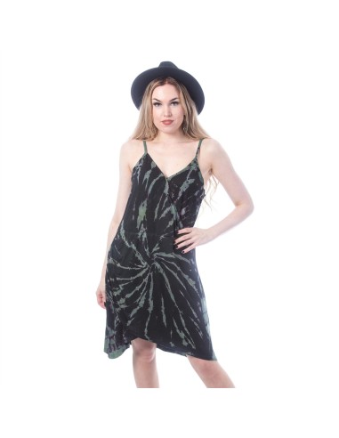 Vestido WRENA DRESS LADIES BLACK/GREEN