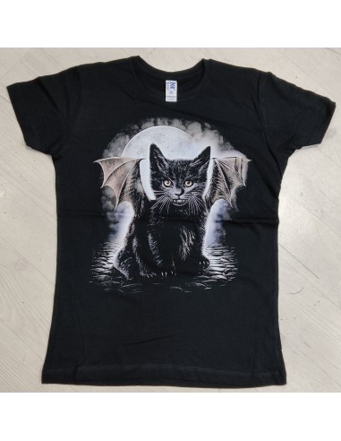 Camiseta mujer GOTHIC BAT CAT