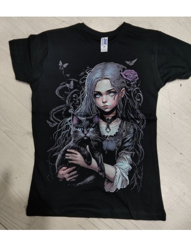 Camiseta mujer GOTHIC CAT