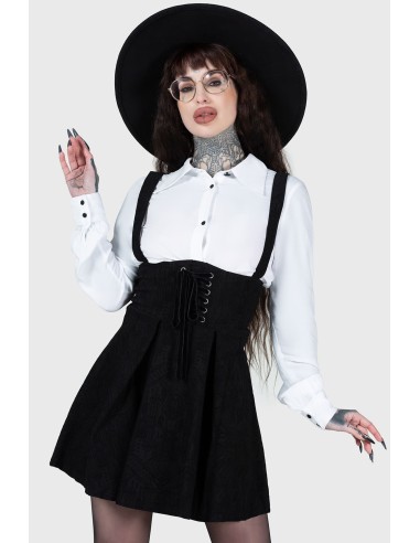 ROTTEN RELICS SUSPENDER MINI SKIRT