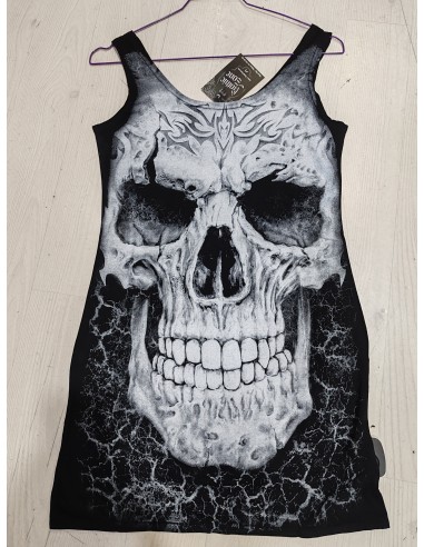 Top estilo tunic tirantes con calavera