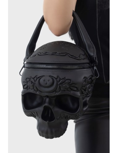 GRAVE DIGGER SKULL HANDBAG [PEARL]