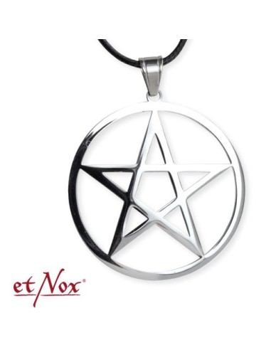 etNox - pendant "Plain Pentagram" upside down, stainless steel