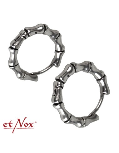 etNox - earrings "Mesh Steel" stainless steel