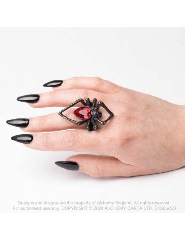 R222B Anillo `Black Widow