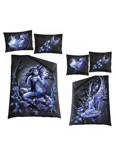 Spiral -BLUEBELL FAIRY Duvet cover - Single - Black