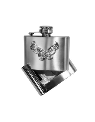 Western Belt Buckle with attached Eagle and removable Hip Flask