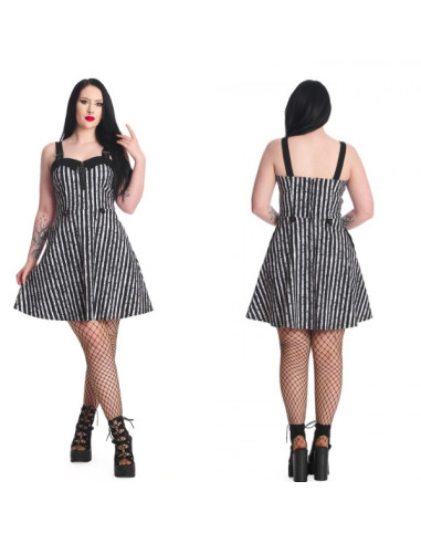 SPOOKY NIGHTWALKS FLAIRED DRESS