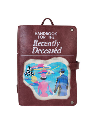 Beetlejuice by Loungefly Backpack Mini Handbook for the recently Deceased Pin Trader